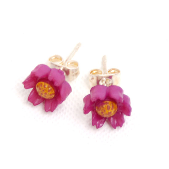 Earrings Flower Vintage Small - 8
