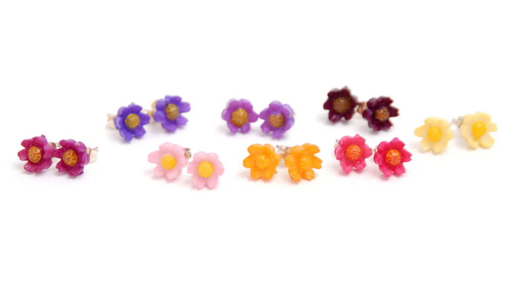 Earrings Flower Vintage Small