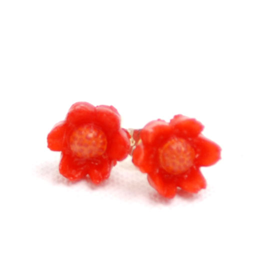 Earrings Flower Vintage Small - 5