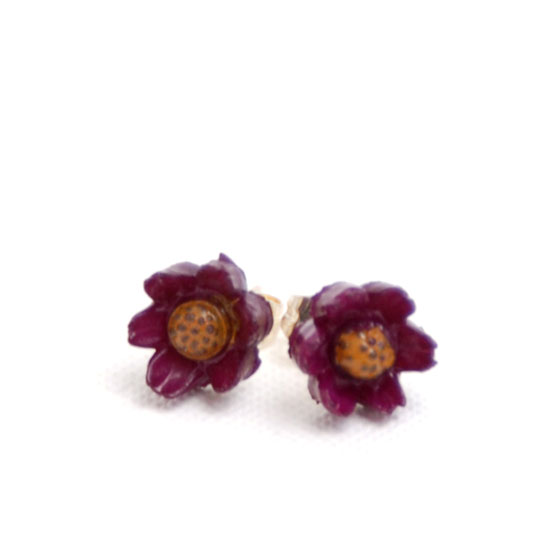 Earrings Flower Vintage Small - 3