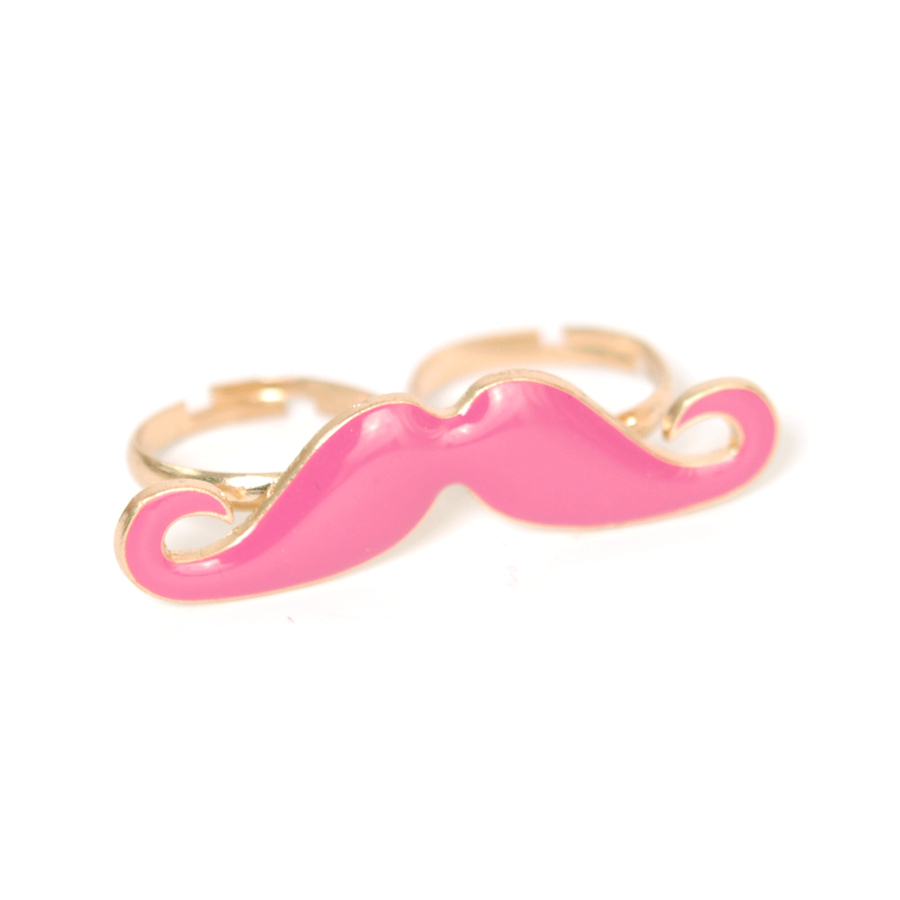 Ring Moustache (pink)