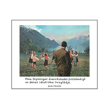 Poster Jan Stenmark 'Fnysningar' small 24x30 cm