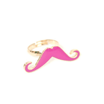 Ring Mustasch liten (rosa)