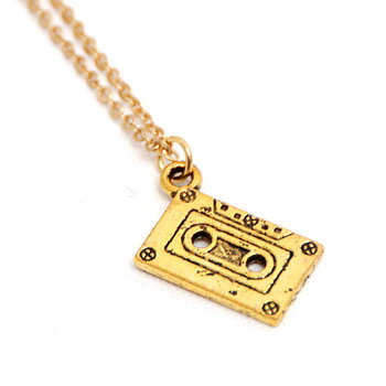 Halsband Kassettband (guld)