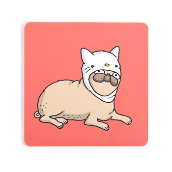 Coaster Lilla Berlin Pug-kitty