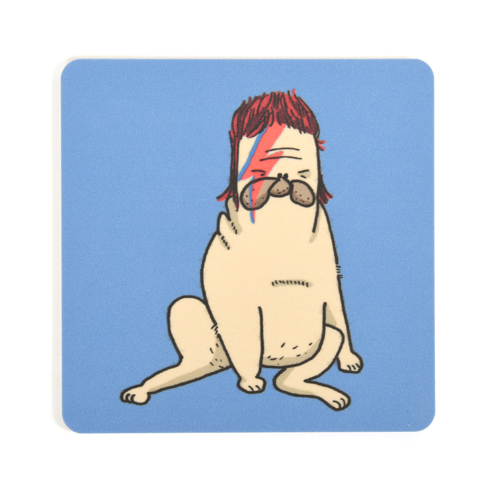 Coaster Lilla Berlin Pug-bowie