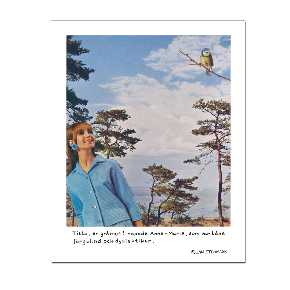 Affisch Jan Stenmark 'Gråmus' liten 24x30 cm
