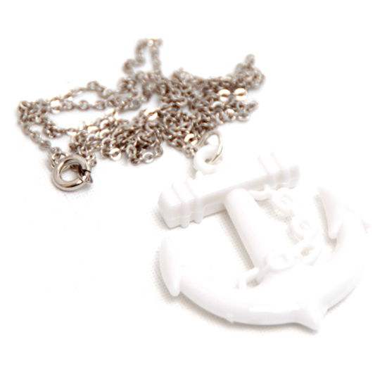 Halsband Ankare Sailor (vit)