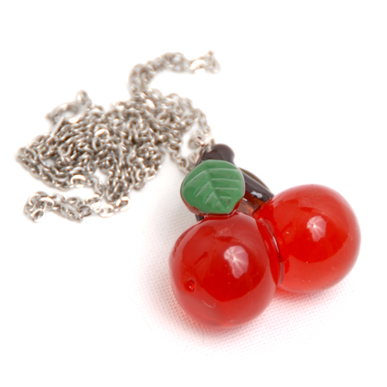 Halsband Cherry (transparent)
