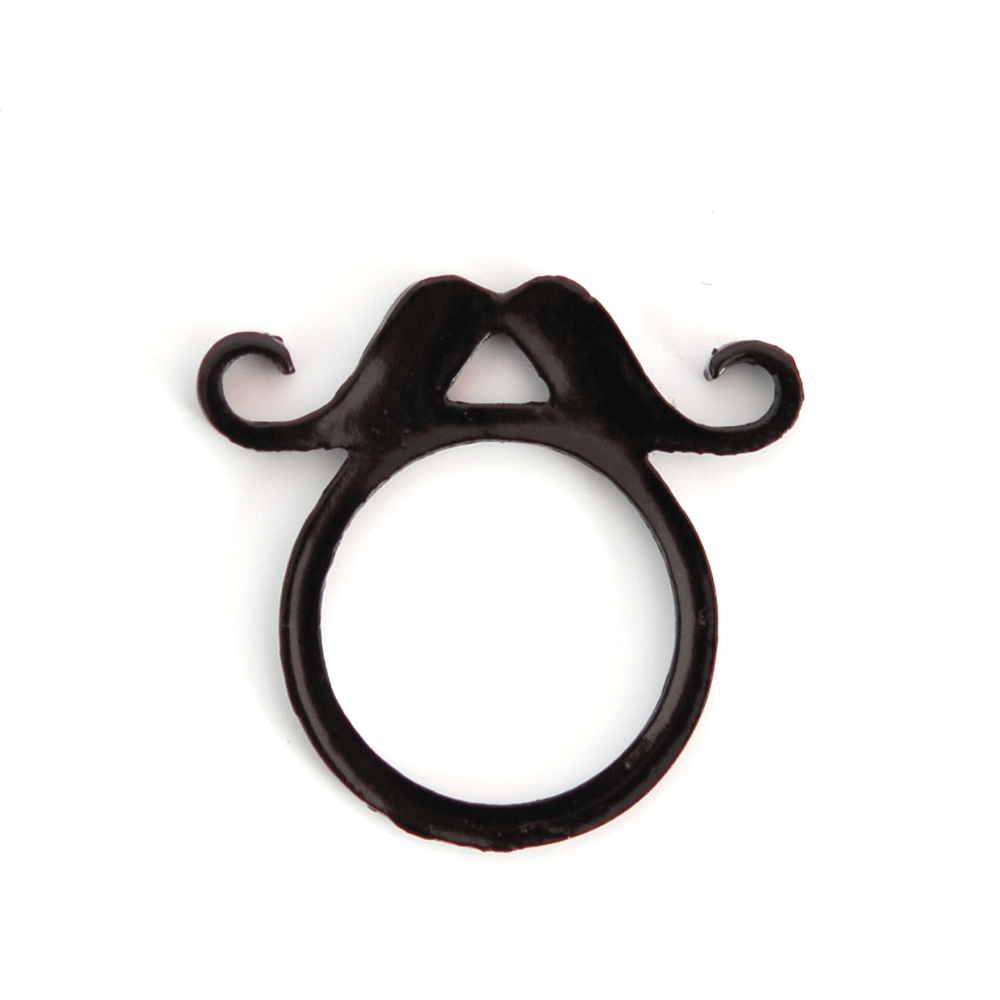 Ring Mustache silhouette - 2