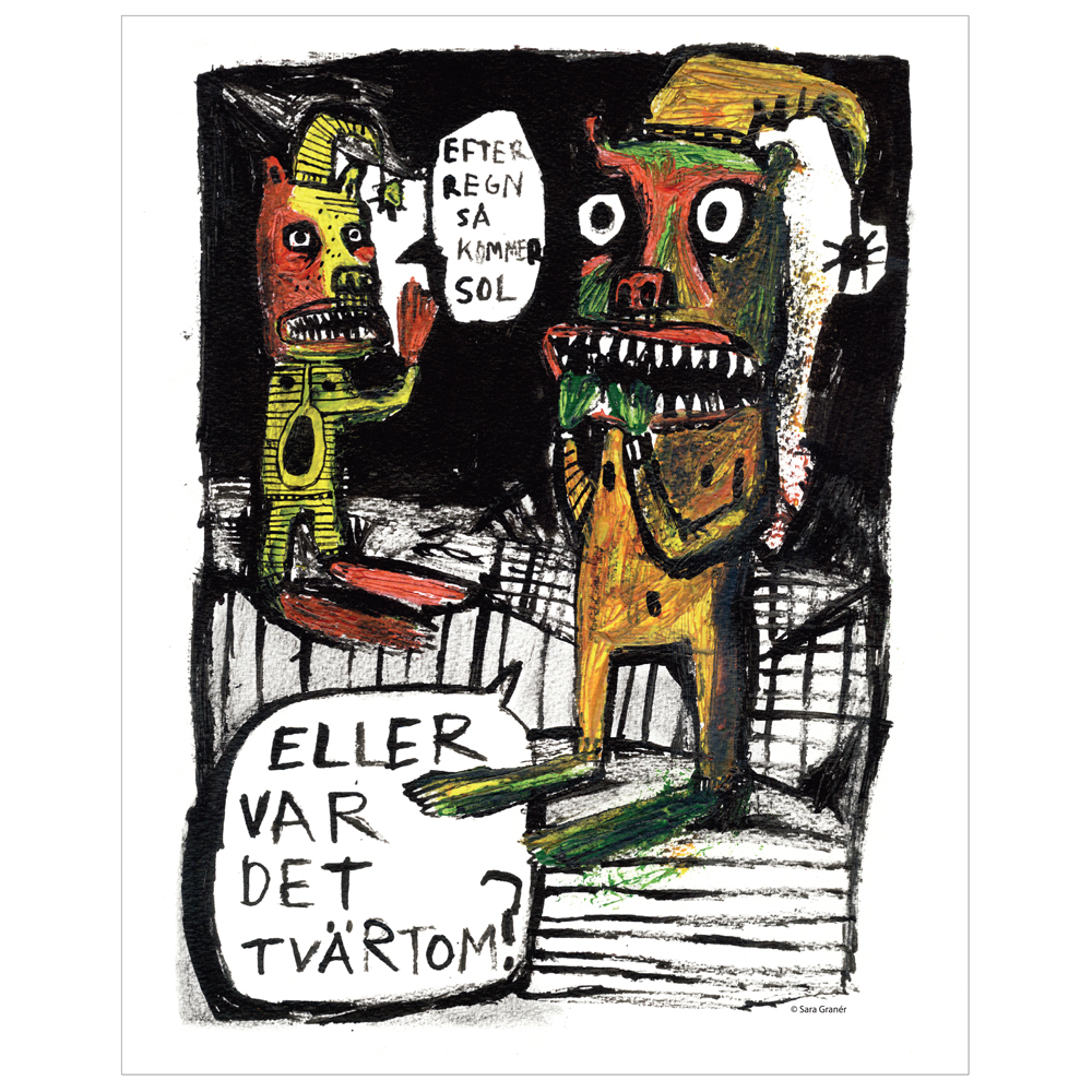 Poster Sara Granér 24x30 "Regn"