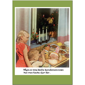 Postcard Jan Stenmark "Barndomsminnen"