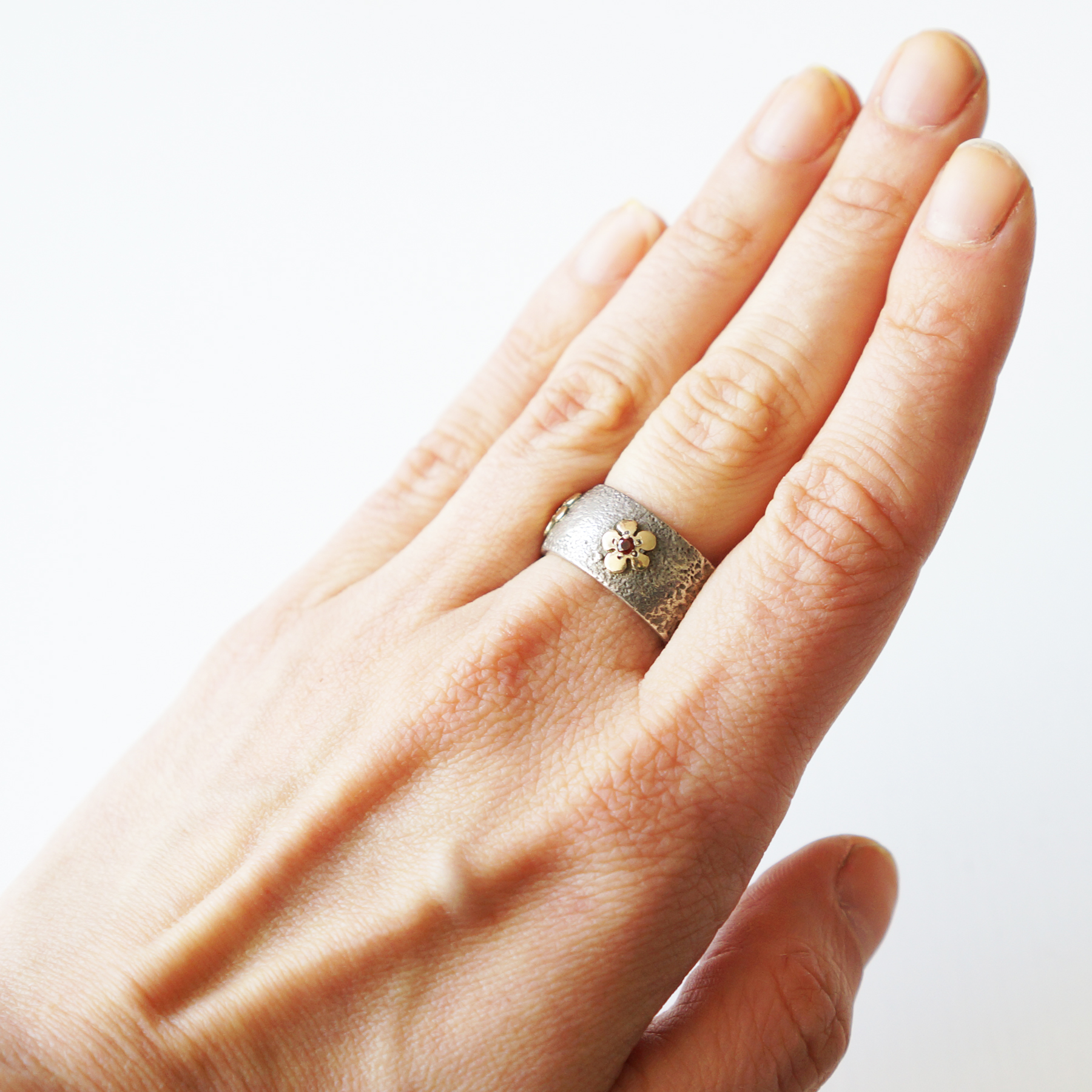 Ring Ruby, Sterling silver - 2