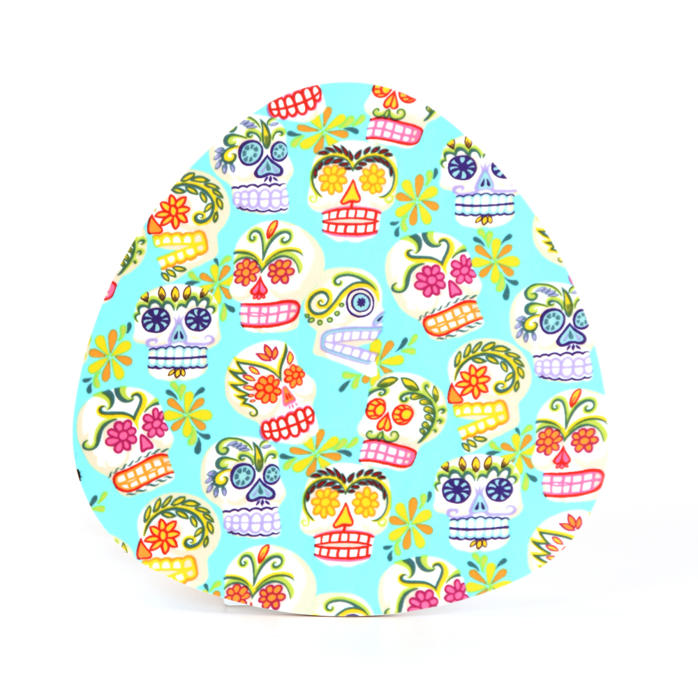 Pot Stand Sugar skulls (turq.)