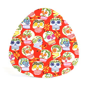 Grytunderlägg Sugar skulls (röd)