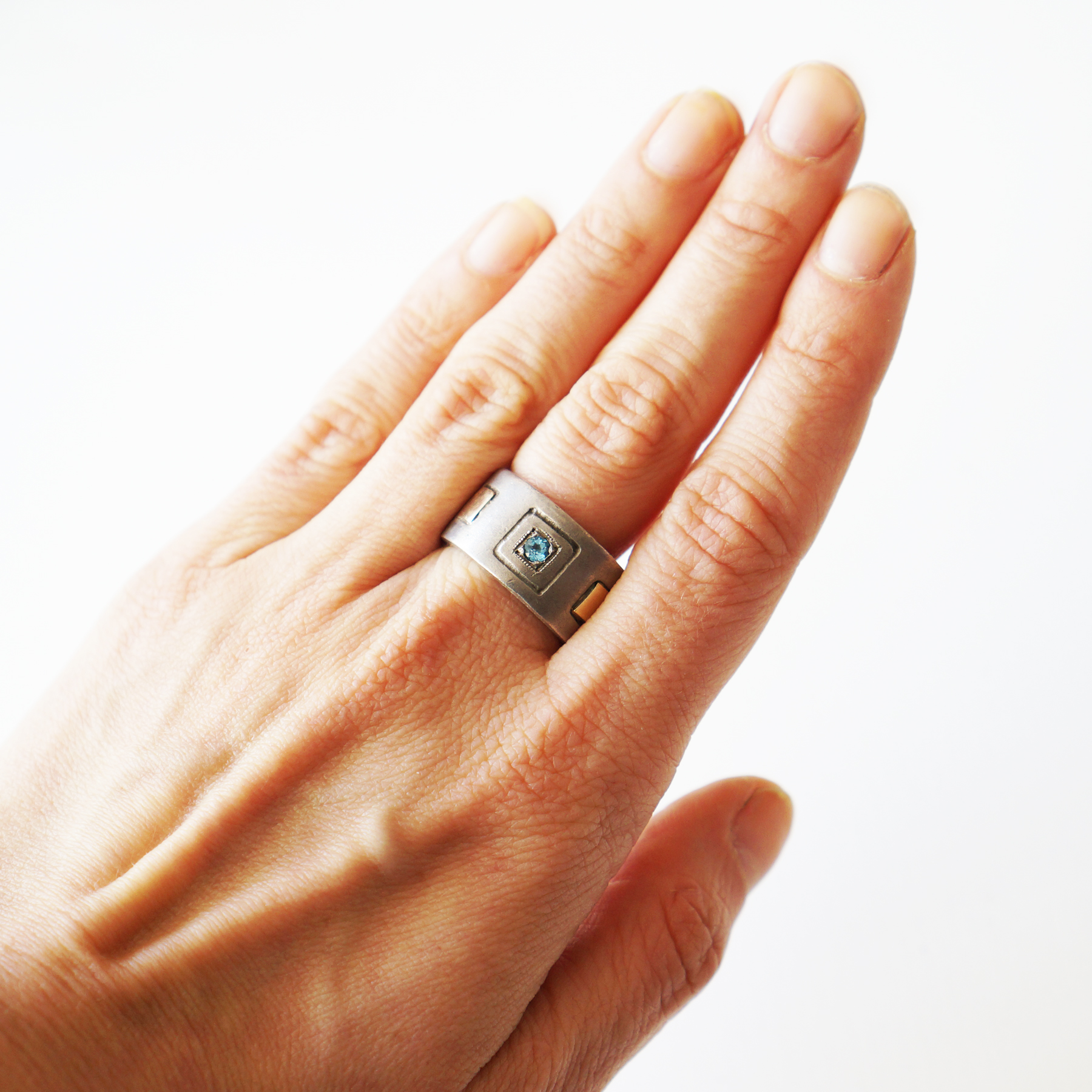 Ring Sapphire, Sterling silver - 2