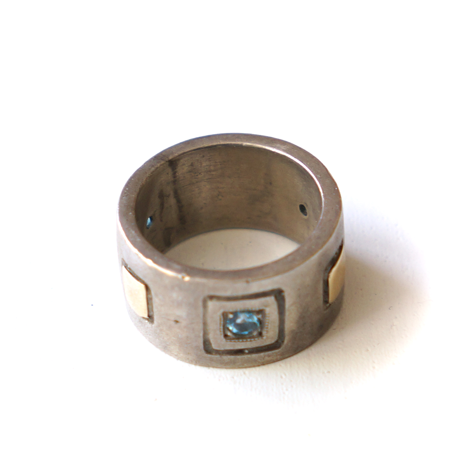 Ring Sapphire, Sterling silver