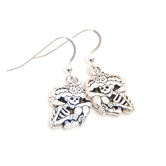 Earrings La Catrina (silver)