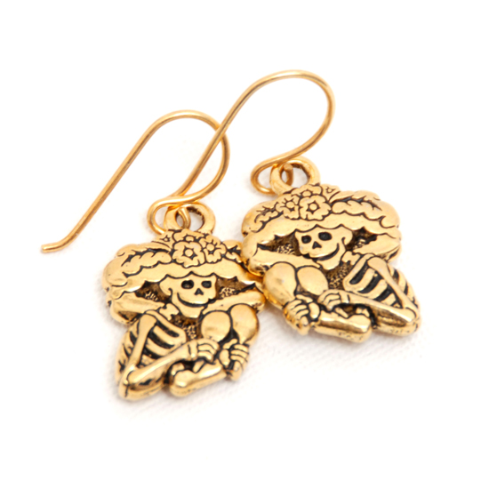 Örhängen La Catrina (guld)