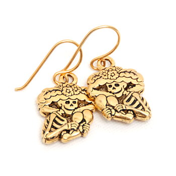 Örhängen La Catrina (guld)