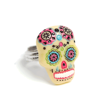 Ring Sugar Skull (gul)