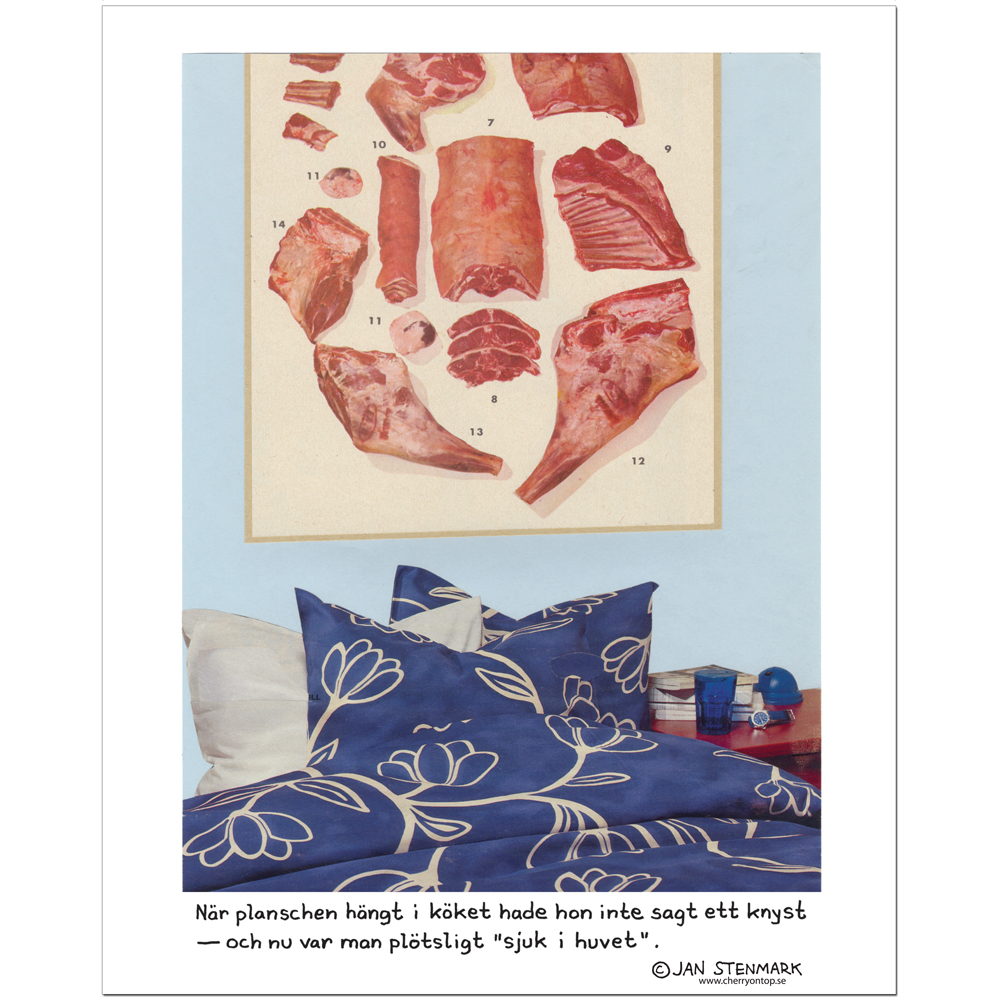 Affisch Jan Stenmark 'Planschen' liten 24x30 cm