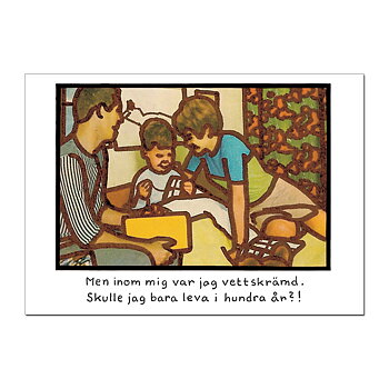 Postcard Jan Stenmark "Hundra år"