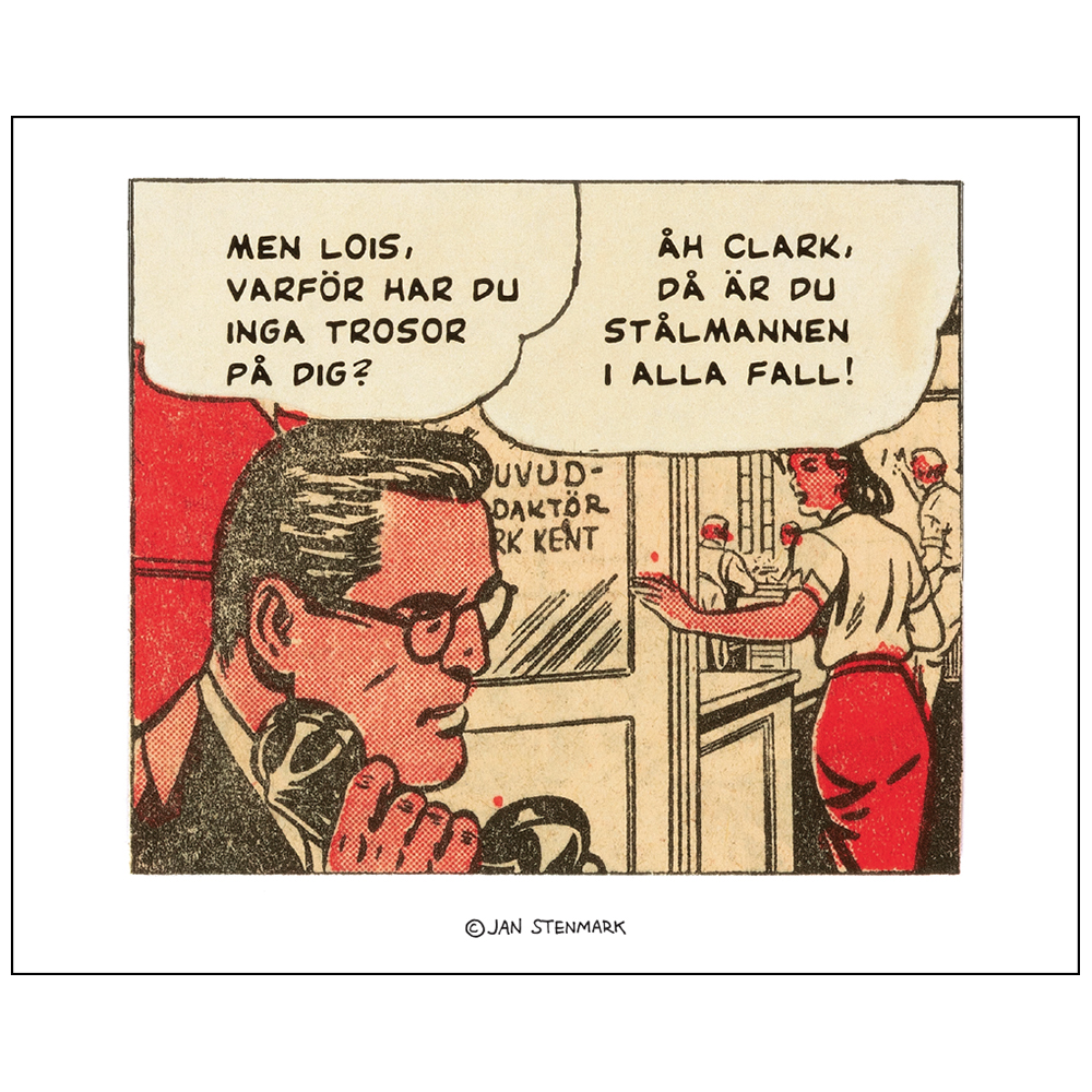 Affisch Jan Stenmark 'Clark' liten 24x30 cm