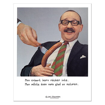 Poster Jan Stenmark "Korv" small 24x30 cm