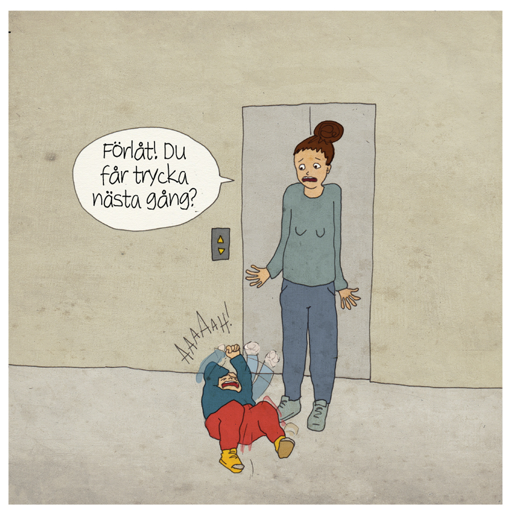 Magnet Hej hej vardag 'Hiss'