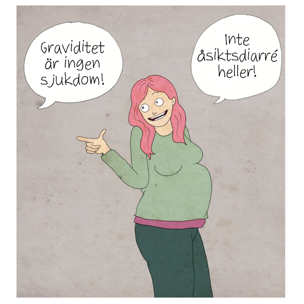 Magnet Hej hej vardag 'Graviditet'