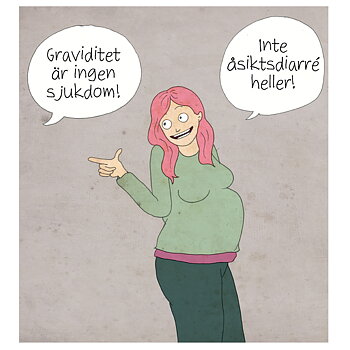 Magnet hej hej vardag 'Graviditet'