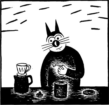 Magneetti Klas Katt 'Kaffe'