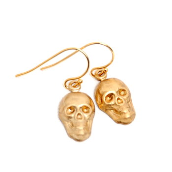 Earrings Skull Hollow (gold)