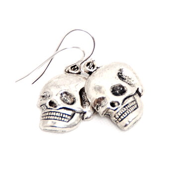 Earrings Skull (silver)