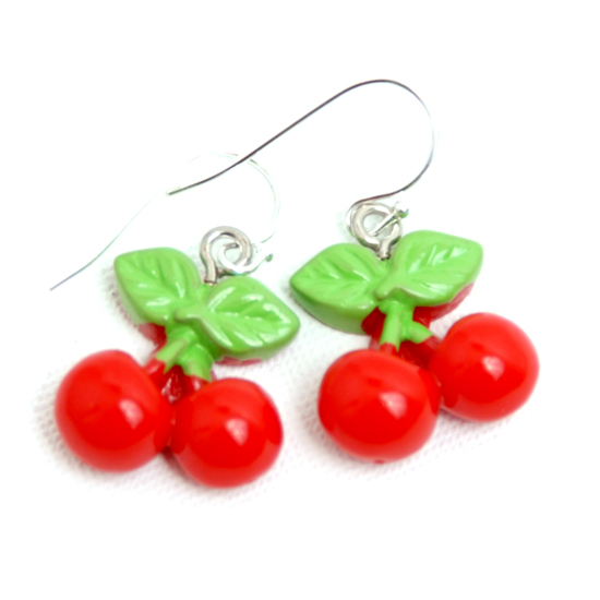 Earrings Cherry Bright