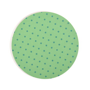 Coaster Dot round (light green)