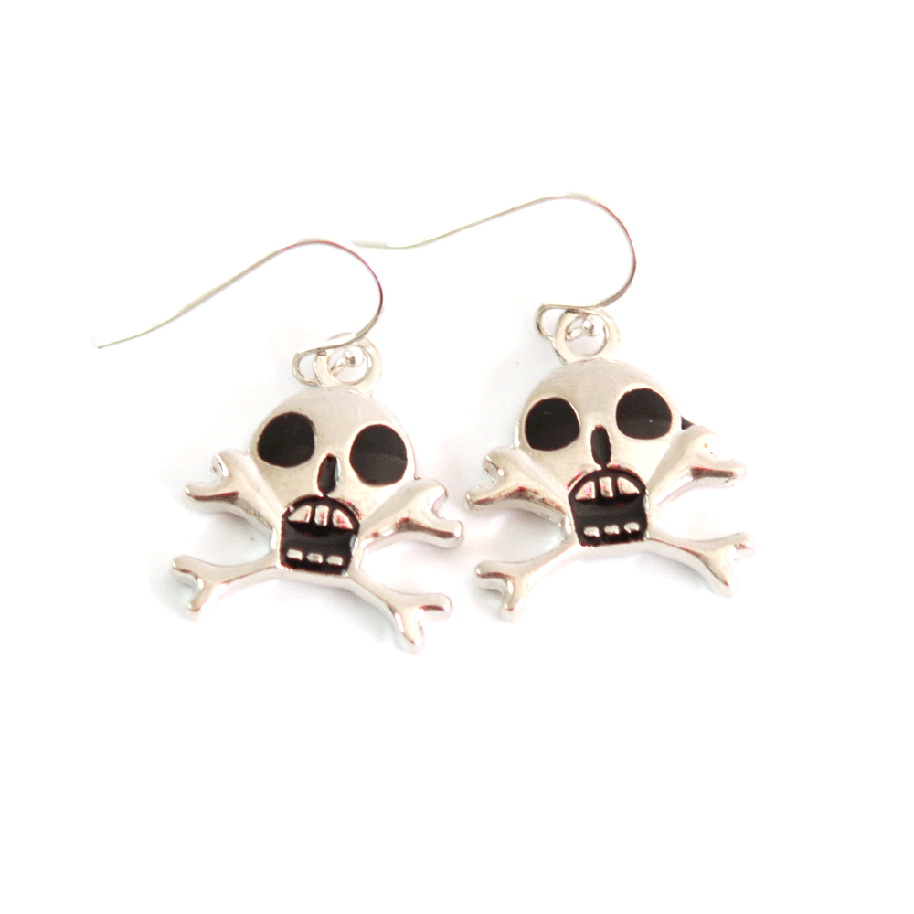 Korvakorut Skull Scary (silver)