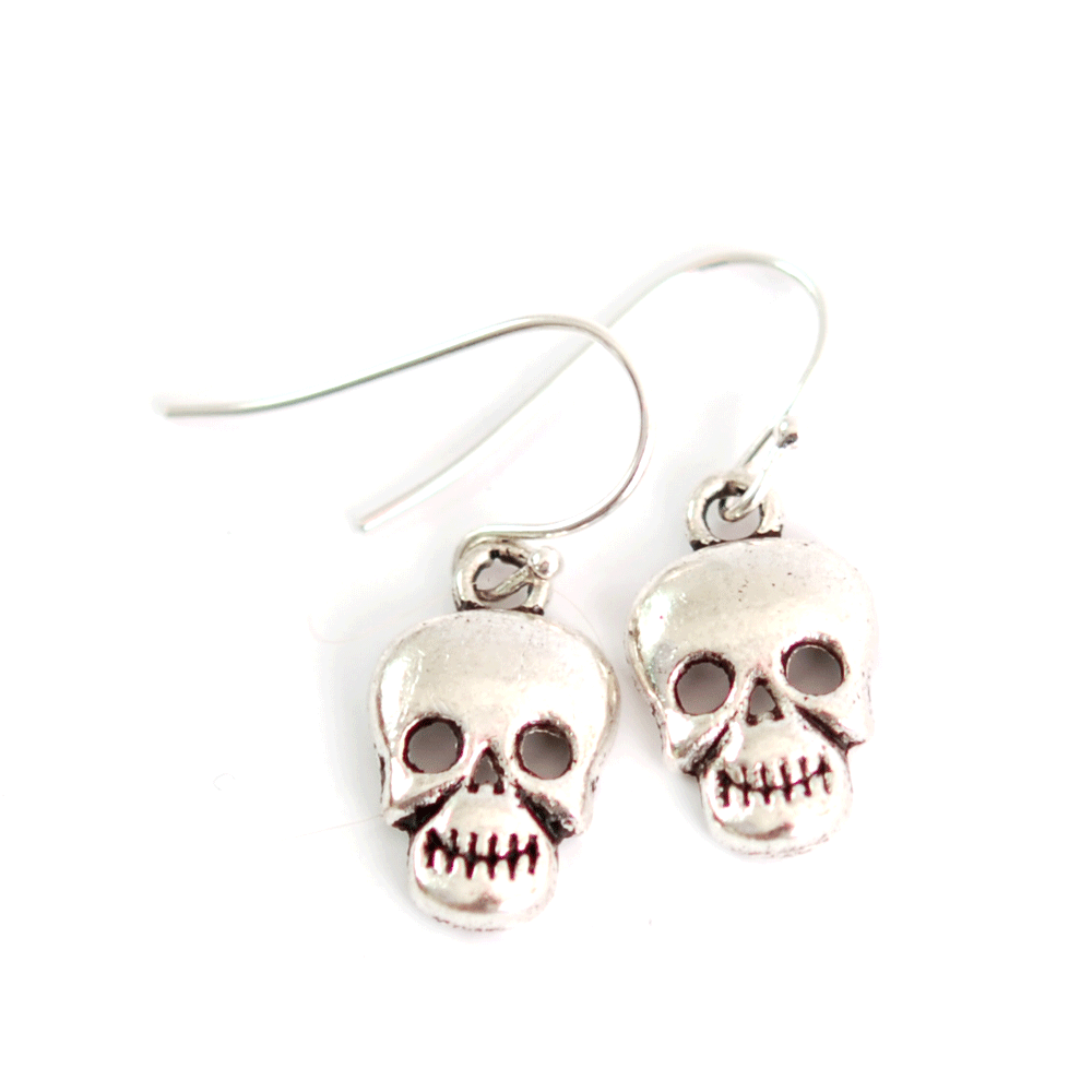 Korvakorut Skull laugh (silver)