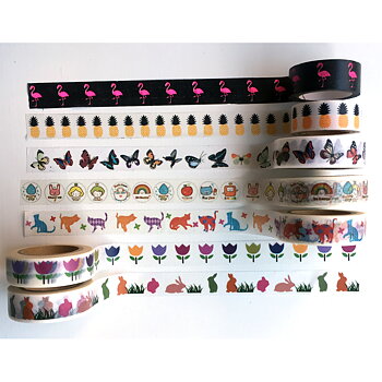 Tejp, washi, papperstejp, Flora och Fauna