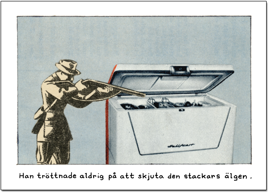 Vykort Jan Stenmark "Älgen"