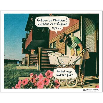 Poster Jan Stenmark "Plutten" small 24x30 cm