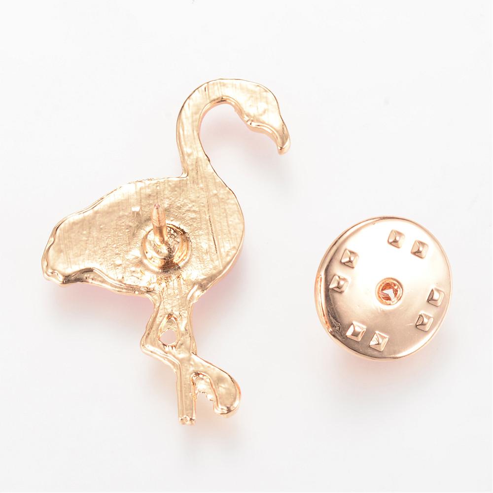 Brosch pin flamingo ljusrosa - 2