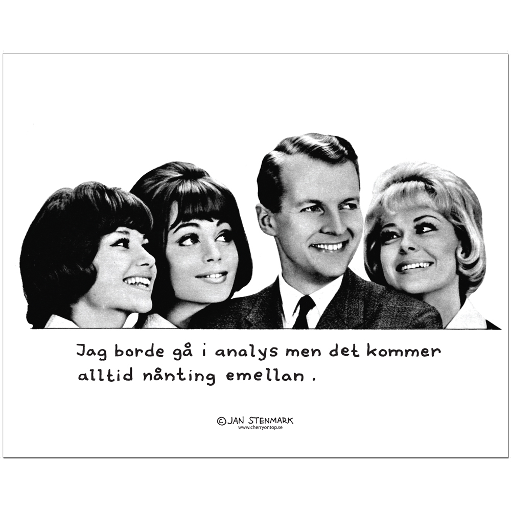 Poster Jan Stenmark "Analys" small 24x30 cm