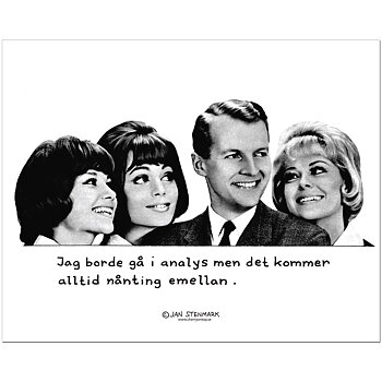 Poster Jan Stenmark "Analys" small 24x30 cm