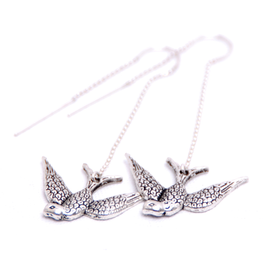 Earrings Swallow (diving)