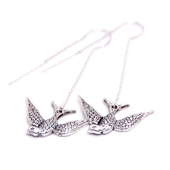 Earrings Swallow (diving)