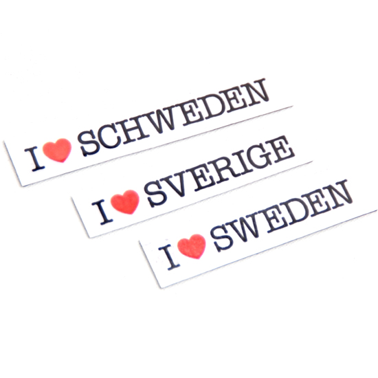 Magnet I ♥ Sverige