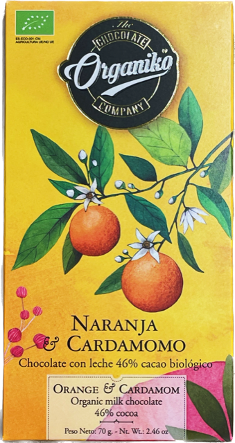 Chocolate Organiko - Apelsin & Kardemumma (46%)