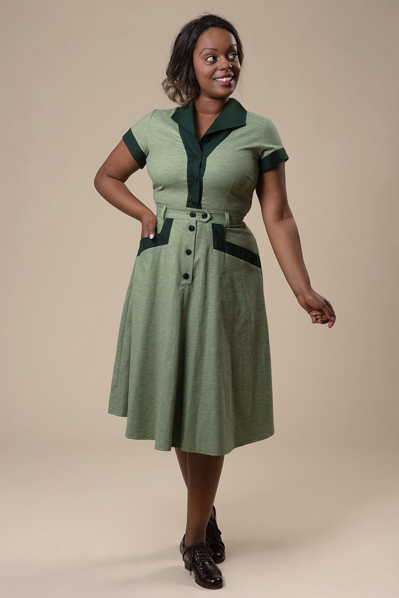 Green art deco clearance dress